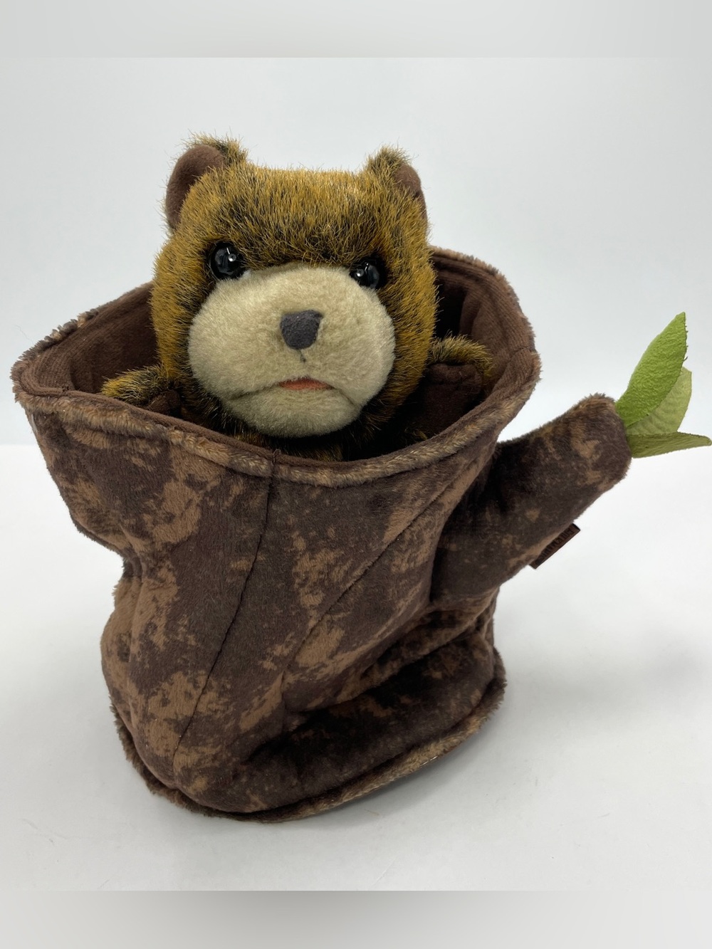 Folkmanis Bear in Tree Stump Hand Puppet
